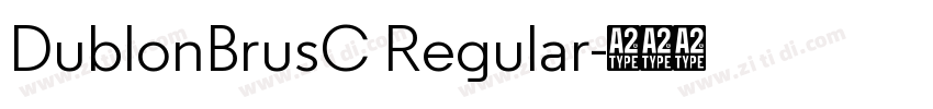 DublonBrusC Regular字体转换